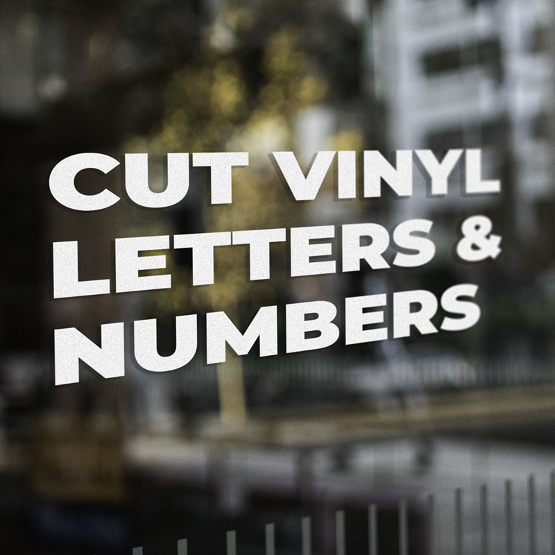 Cut Vinyl Letters & Numbers